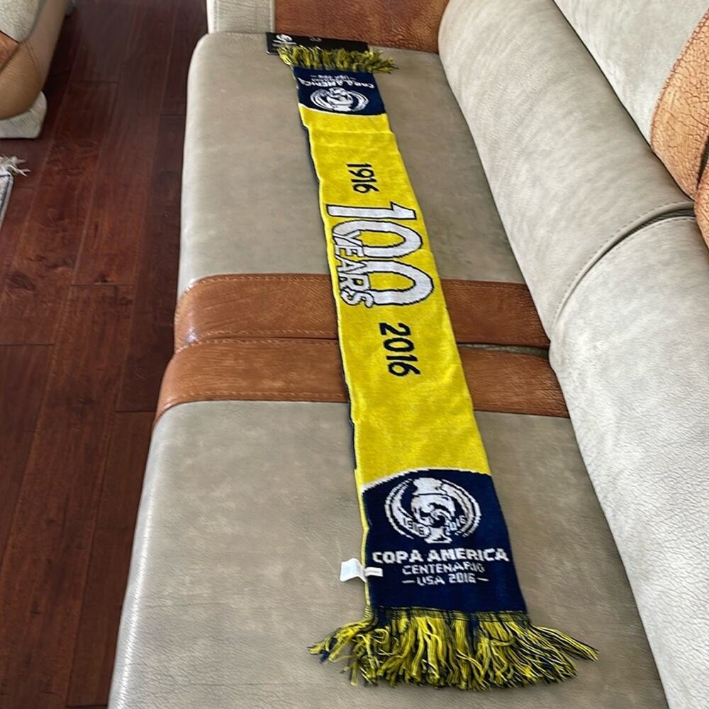 Los Angeles Copa America Centenario Scarf USA 2016  Soccer Collectibles Yellow - Picture 5 of 8